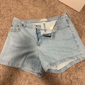 Abercrombie & Fitch Light Blue Jean Shorts